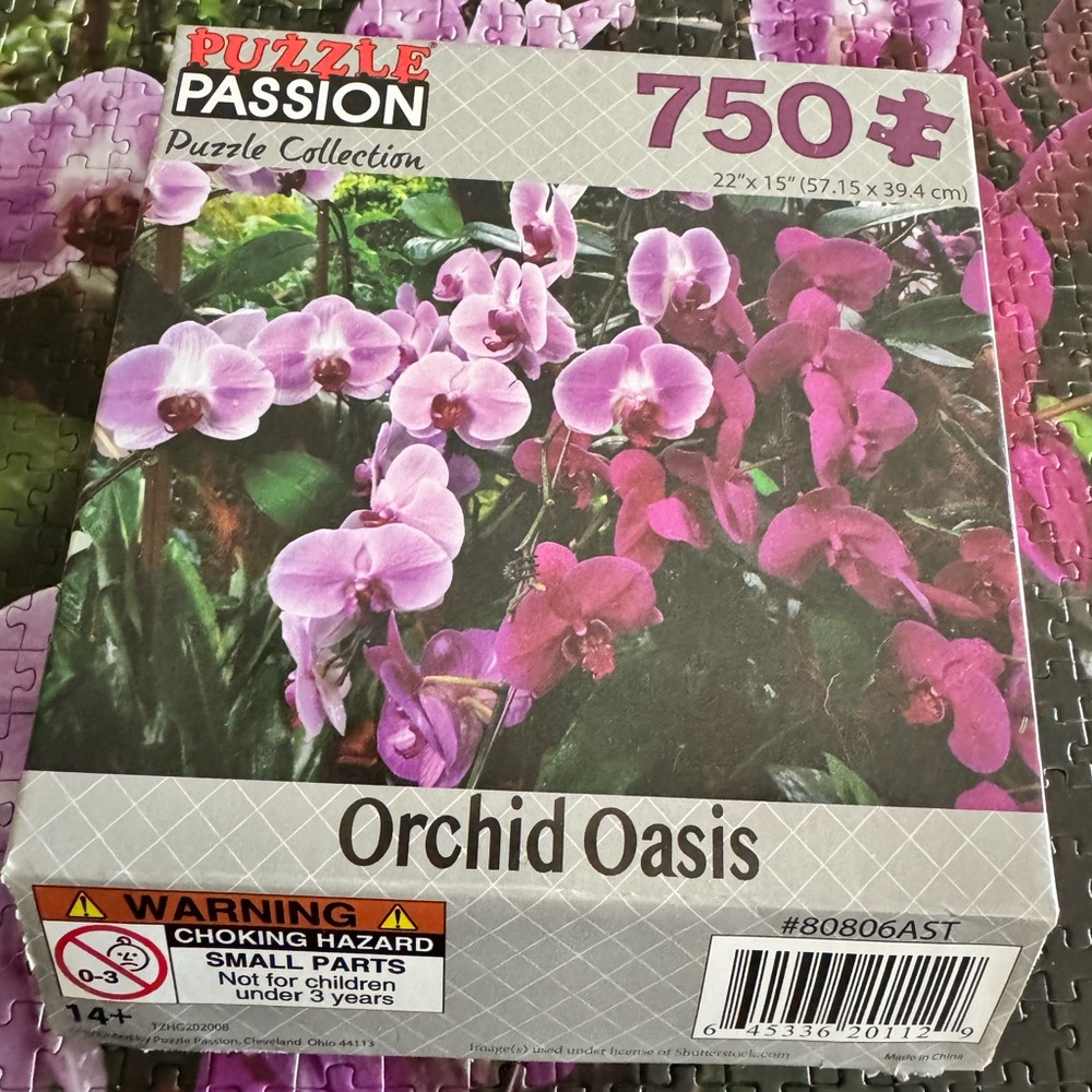 Puzzle Passion Orchid Oasis 750 Piece Puzzle
